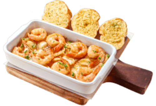 Picture of Spicy garlic shrimp with bread