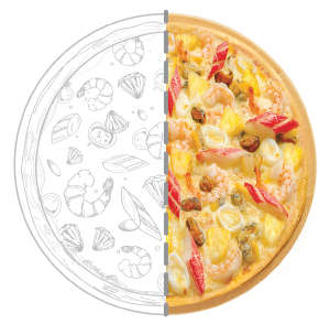 Pizza Hải Sản Nhiệt Đới-NYC-Size M