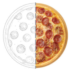 Pizza Xúc Xích Ý-NYC-Size M